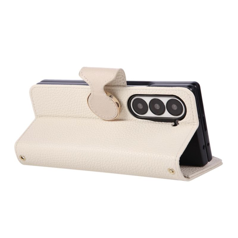 Lærdeksel Folio Deksel Samsung Galaxy Z Fold 7 Vintage Design