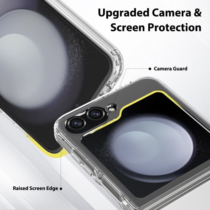 Deksel Samsung Galaxy Z Flip 7 Fe Gjennomsiktig Design I Ett Stykke