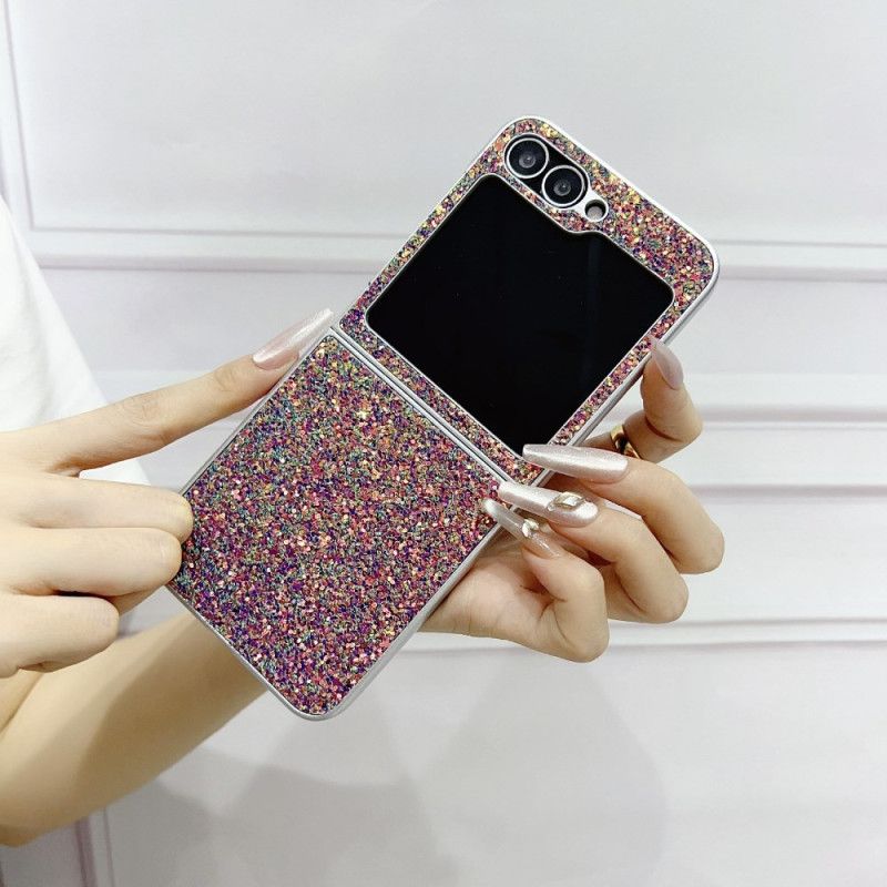 Deksel Samsung Galaxy Z Flip 7 Fe Glitterdesign