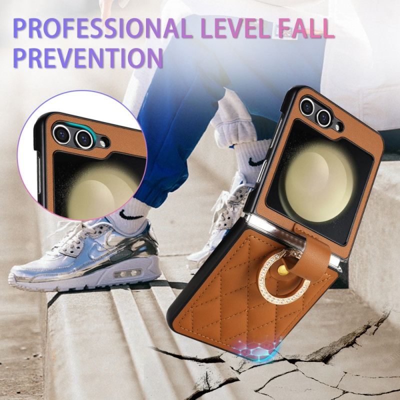 Deksel Samsung Galaxy Z Flip 7 Fe Klassisk Quiltet