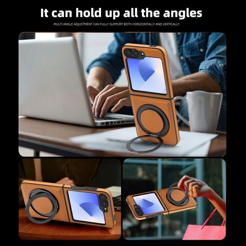 Deksel Samsung Galaxy Z Flip 7 Fe Kompatibel Ringholder Magsafe Beskyttelse Deksel
