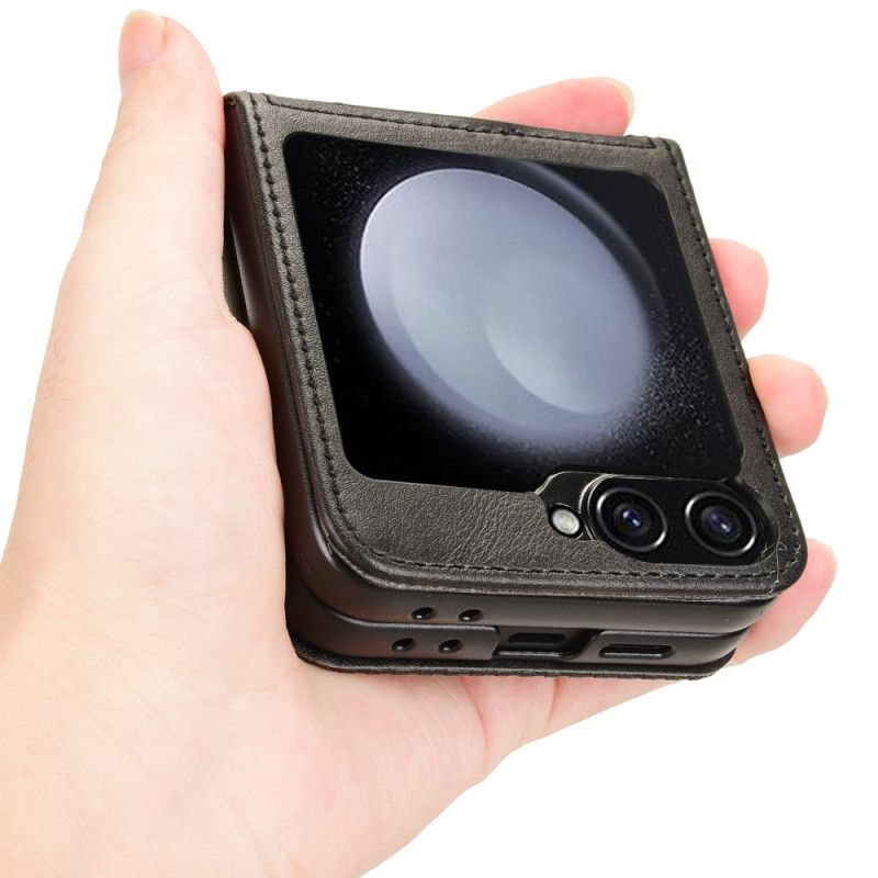 Deksel Samsung Galaxy Z Flip 7 Fe Kortholder I Retroskinnstil