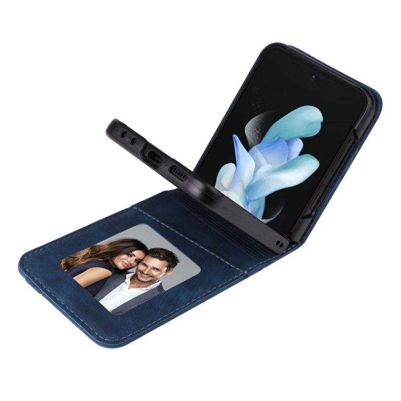 Deksel Samsung Galaxy Z Flip 7 Fe Kortholder I Skinneffekt Beskyttelse Deksel