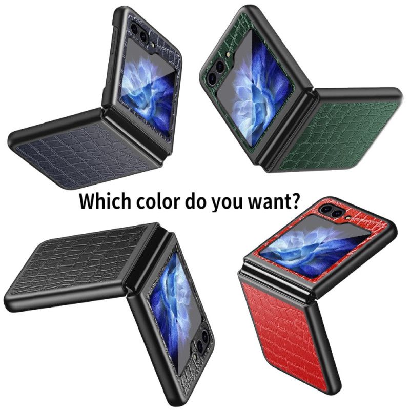 Deksel Samsung Galaxy Z Flip 7 Fe Krokodilletekstur Beskyttelse Deksel