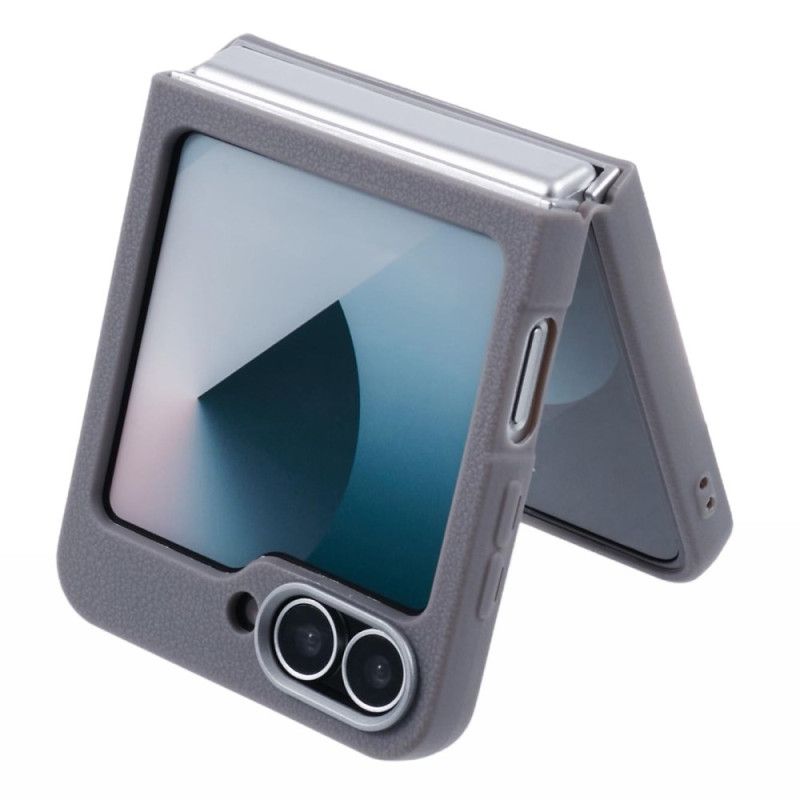 Deksel Samsung Galaxy Z Flip 7 Fe Lærtekstur Beskyttelse Deksel