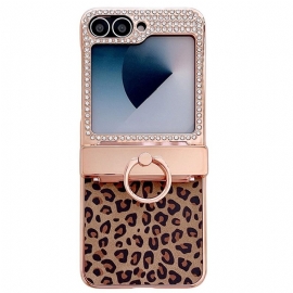 Deksel Samsung Galaxy Z Flip 7 Fe Leoparddesign Beskyttelse Deksel