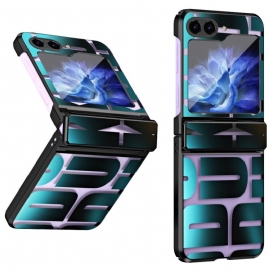Deksel Samsung Galaxy Z Flip 7 Fe Mobildeksel Bokstaver Med Herdet Glassfilm