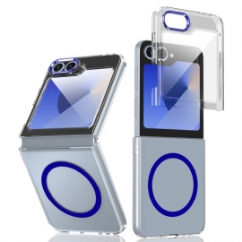 Deksel Samsung Galaxy Z Flip 7 Fe Mobildeksel Magsafe-kompatibel Gjennomsiktig Med Skjermbeskytter