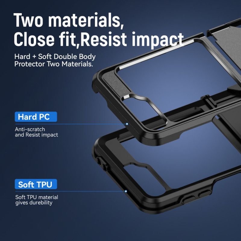 Deksel Samsung Galaxy Z Flip 7 Fe Mobildeksel Robust Med Ringstativ