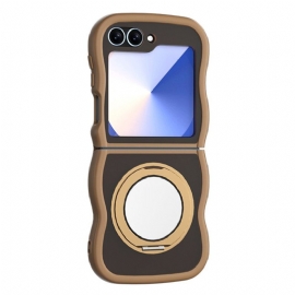 Deksel Samsung Galaxy Z Flip 7 Fe Mobildeksel Roterende Stativ Og Innebygd Speil