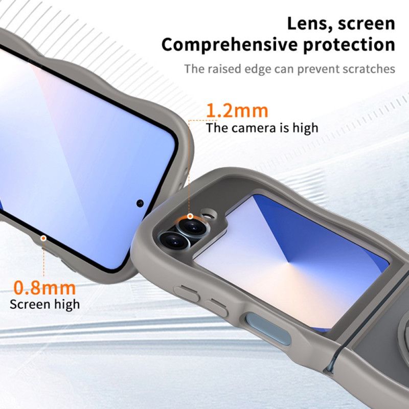 Deksel Samsung Galaxy Z Flip 7 Fe Mobildeksel Roterende Stativ Og Innebygd Speil