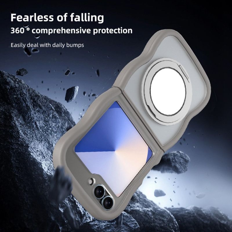 Deksel Samsung Galaxy Z Flip 7 Fe Mobildeksel Roterende Stativ Og Innebygd Speil