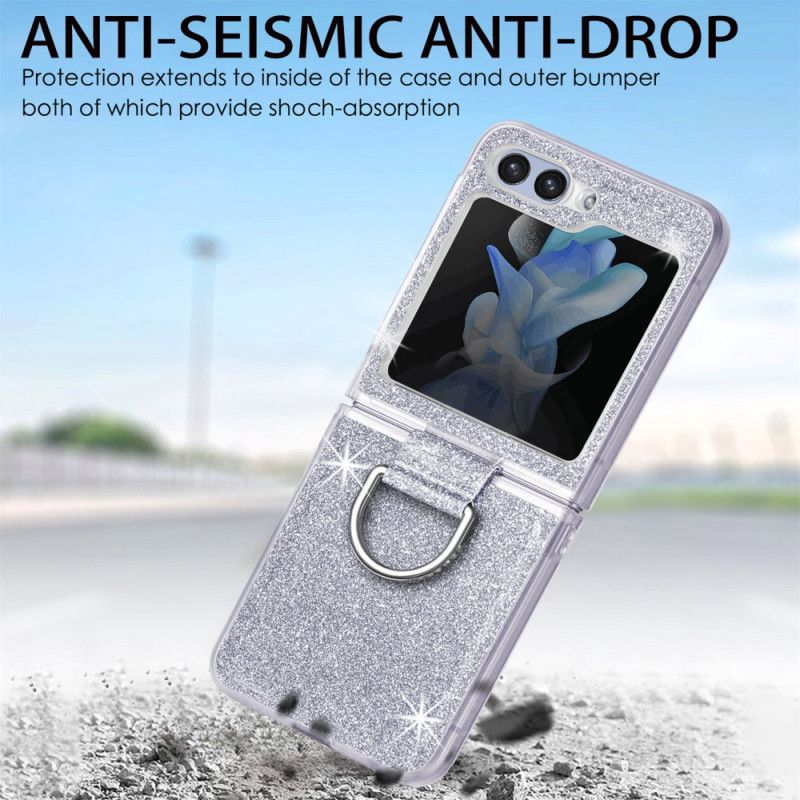 Deksel Samsung Galaxy Z Flip 7 Fe Paljetter Og Rhinestones