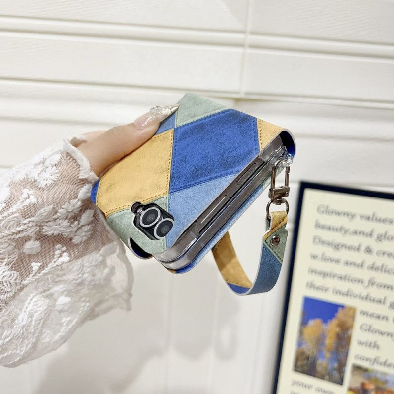 Deksel Samsung Galaxy Z Flip 7 Fe Retro Med Kattepotelås