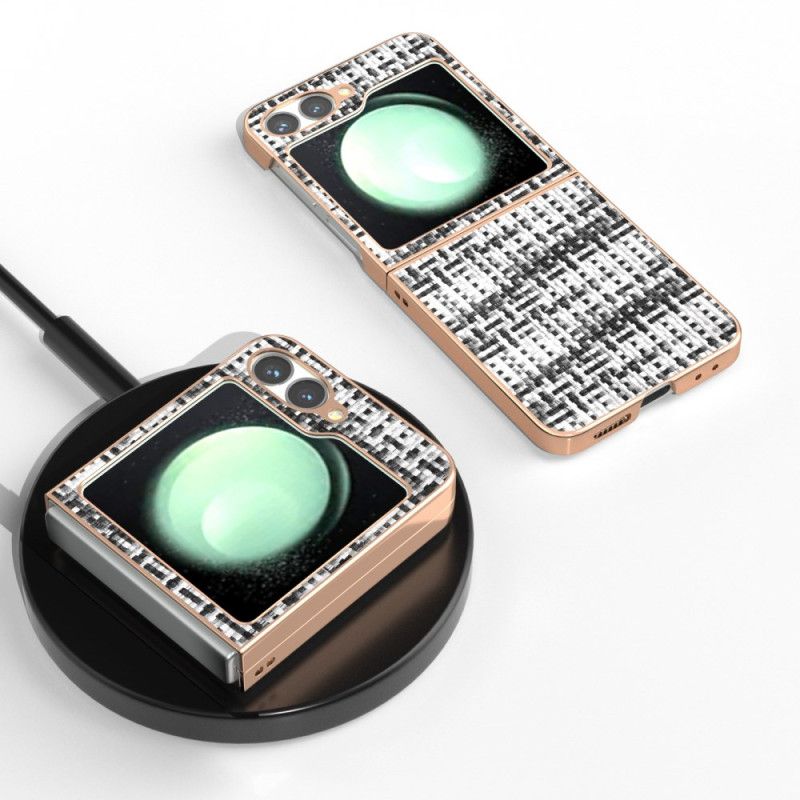 Deksel Samsung Galaxy Z Flip 7 Fe Teksturert Kunstskinn