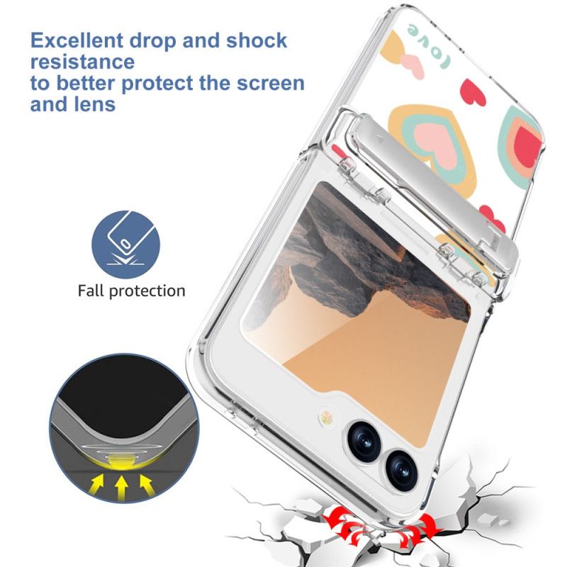 Deksel Samsung Galaxy Z Flip 7 Fe Ulike Mønstre Beskyttelse Deksel