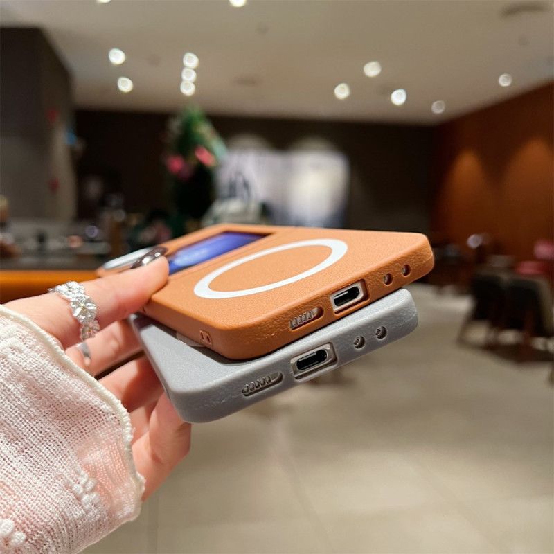 Deksel Til Samsung Galaxy Z Flip 7 Fe Lærtekstur