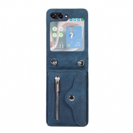 Deksel Til Samsung Galaxy Z Flip 7 Fe Lommebok Og Skulderstropp