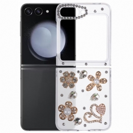 Deksel Til Samsung Galaxy Z Flip 7 Fe Rhinestone-dekorasjon