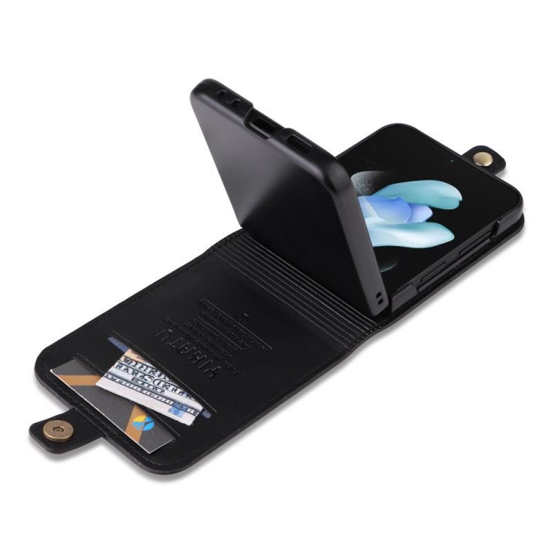 Etui Samsung Galaxy Z Flip 7 Fe Kortholder Og Lås Beskyttelse Deksel