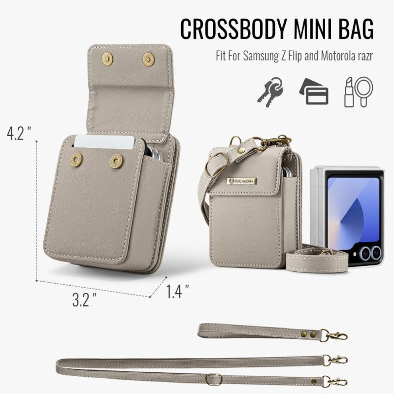 Etui Til Samsung Galaxy Z Flip 7 Fe Rfid-lommebok Med Skulderstropp