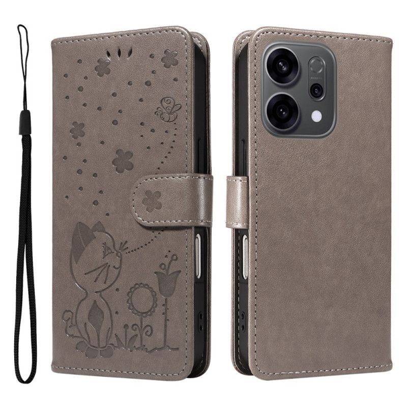 Folio Deksel Oppo Reno 14f 5g Bie Beskyttelse Deksel