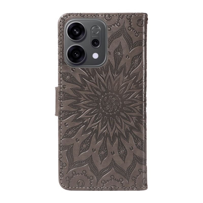 Folio Deksel Oppo Reno 14f 5g Flamboyant Mandala Beskyttelse Deksel