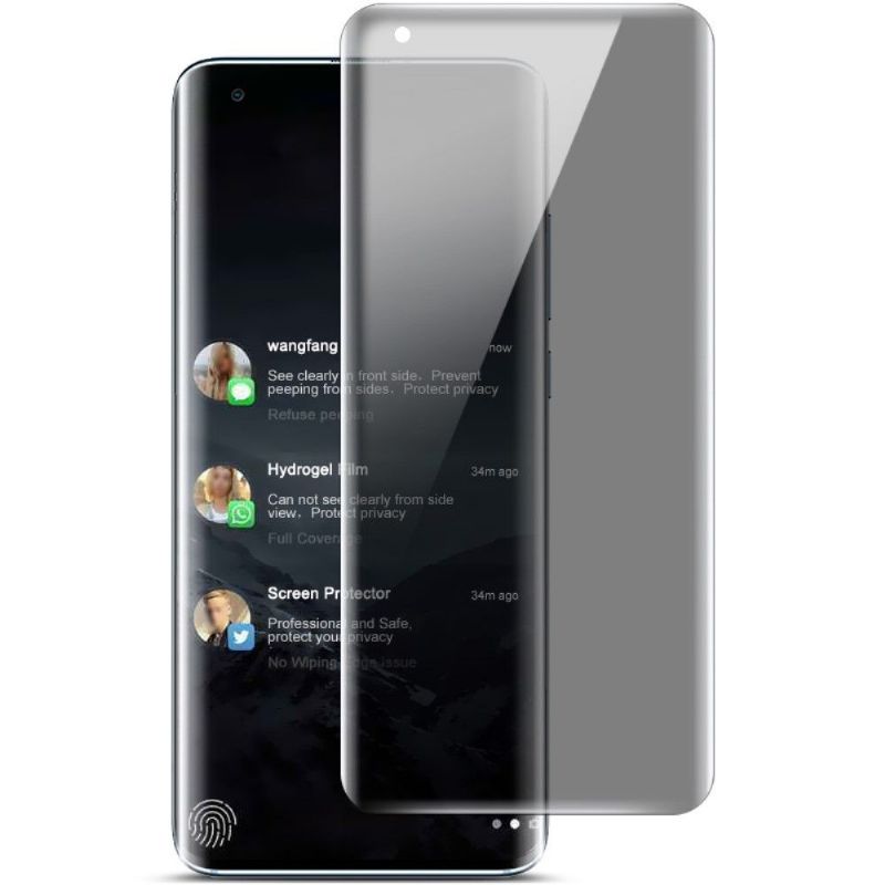 Xiaomi Mi 10 / Mi 10 Pro Skjermbeskytter Herdet Glass Og Personvernfilter