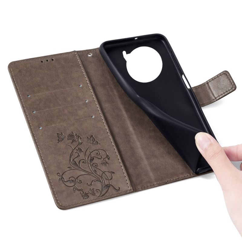 Folio Deksel Vivo X100 Pro Blomsterstropp