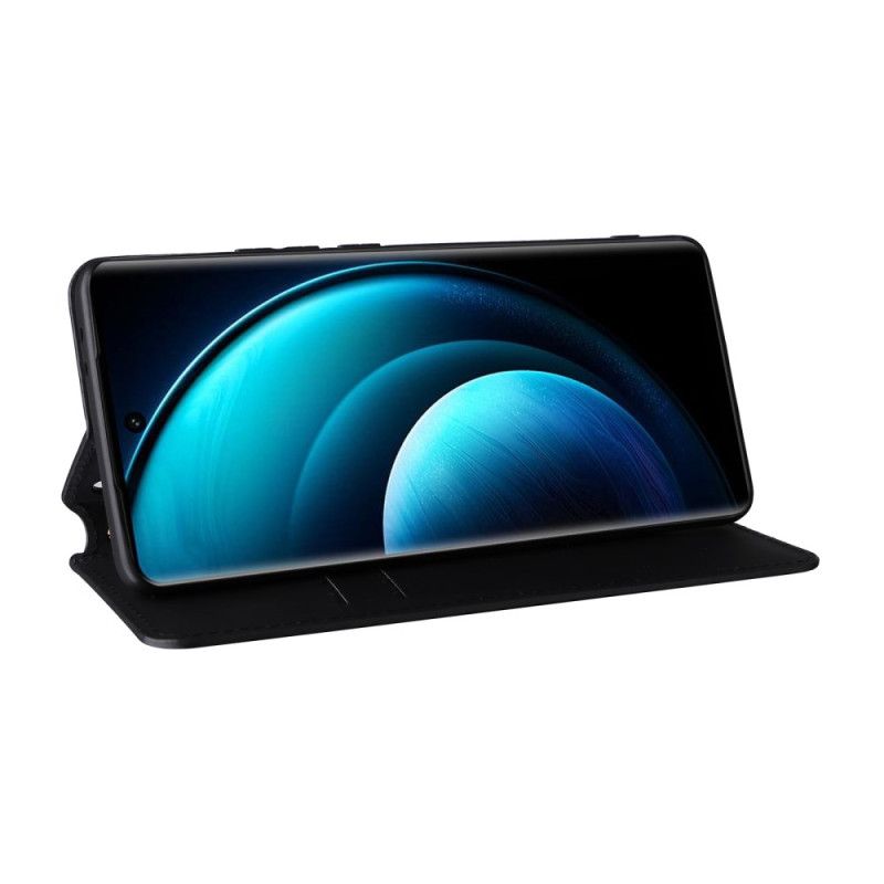 Lærdeksel Folio Deksel Vivo X100 Pro Mobildeksel Diamantmønster