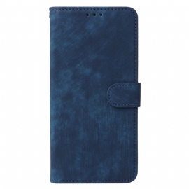 Lærdeksel Folio Deksel Vivo X100 Pro Stropp I Semsket Skinneffekt