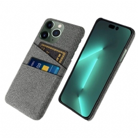 Deksel Til iPhone 14 Pro Max Kortholder Av Stoff