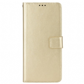 Folio Deksel Realme C55 Prangende Kunstskinnrem