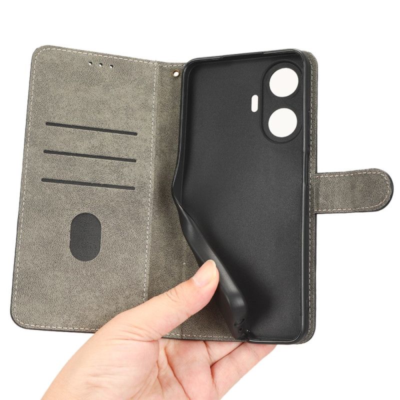 Folio Deksel Realme C55 Rfid-blokkerende Lommebok Med Stropp