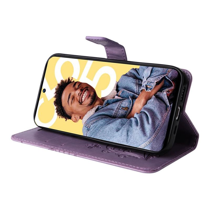 Folio Deksel Realme C55 Stropp Med Gigantiske Sommerfugler