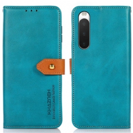 Lærdeksel Til Sony Xperia 10 IV Khazneh Bicolor Kunstskinn