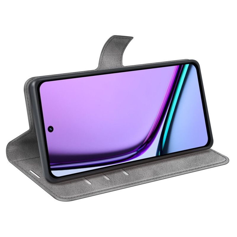 Lærdeksel Folio Deksel Realme C67 Skinnstil