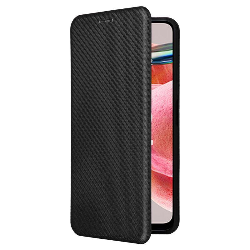 Beskyttelse Deksel Til Xiaomi Redmi Note 12 4G Folio Deksel Karbonfiber