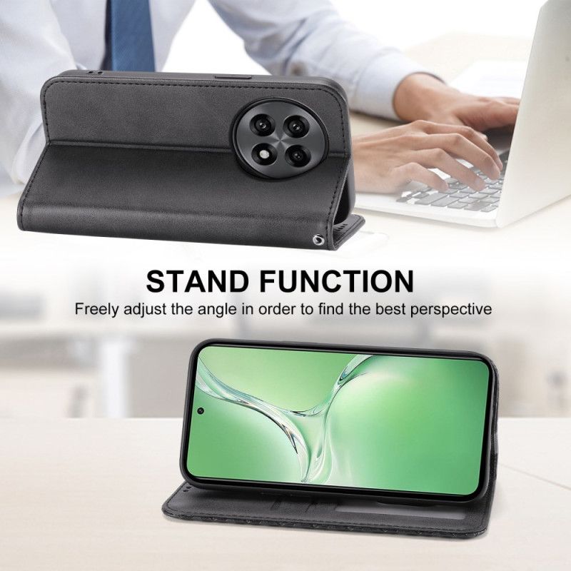 Folio Deksel Lær Oneplus 13r Mobildeksel Diamantmønstret Rem