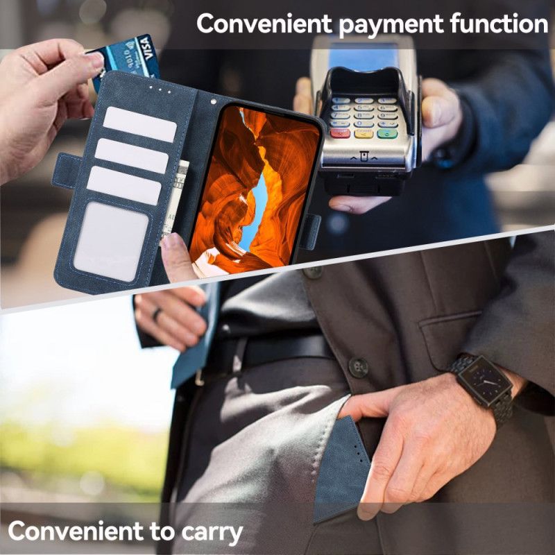 Folio Deksel Oneplus 13r Abeel Semsket Skinneffekt Beskyttelse Deksel