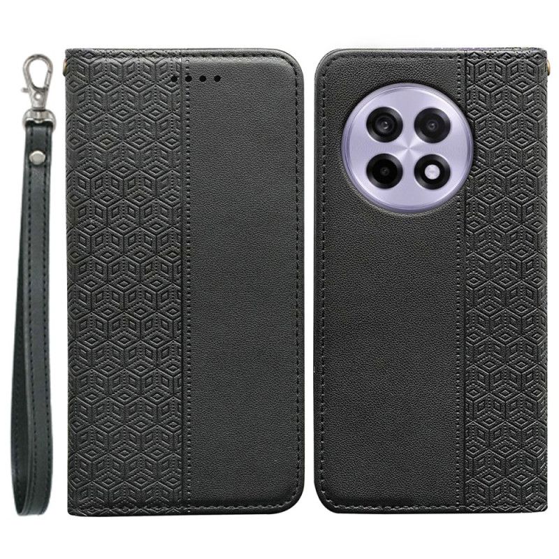 Folio Deksel Oneplus 13r Lommebok Med Rutete Mønster