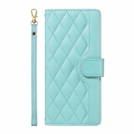 Folio Deksel Oneplus 13r Vattert Med Stropp Og Skulderstropp