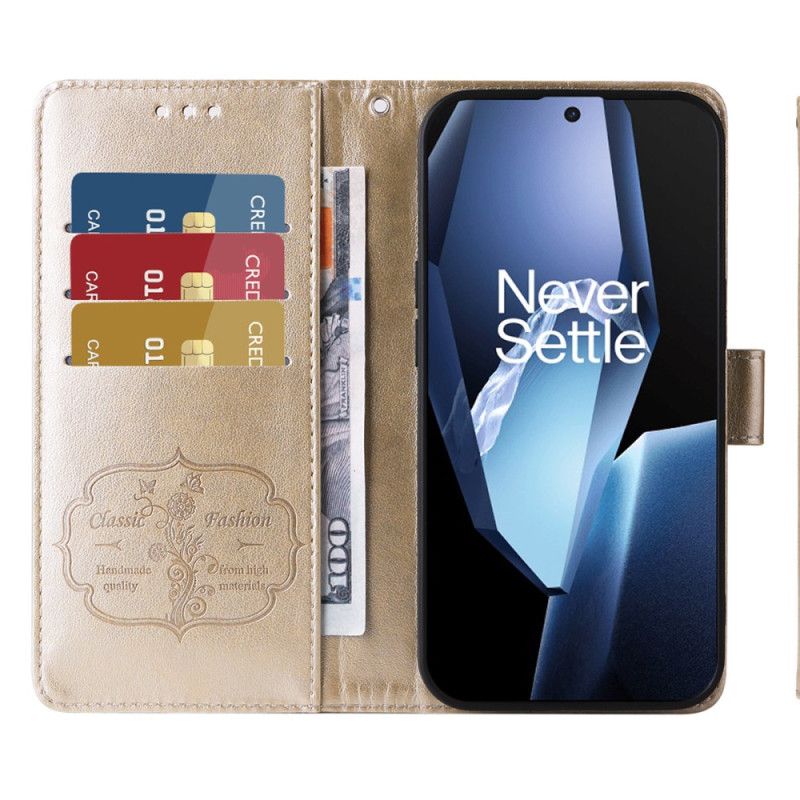 Folio Deksel Til Oneplus 13r Blomstermønster