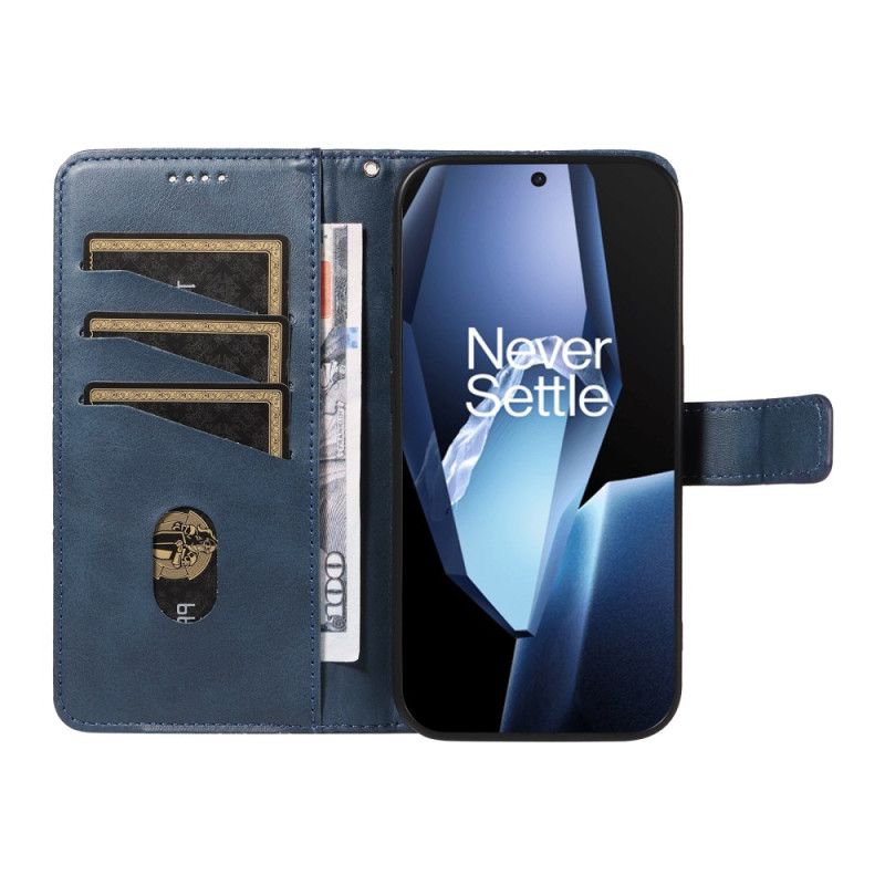 Lærdeksel Folio Deksel Oneplus 13r Geometrisk Design