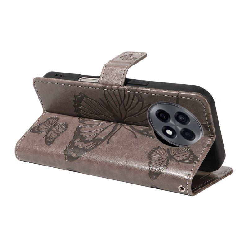 Lærdeksel Folio Deksel Oneplus 13r Kjempestore Sommerfugler