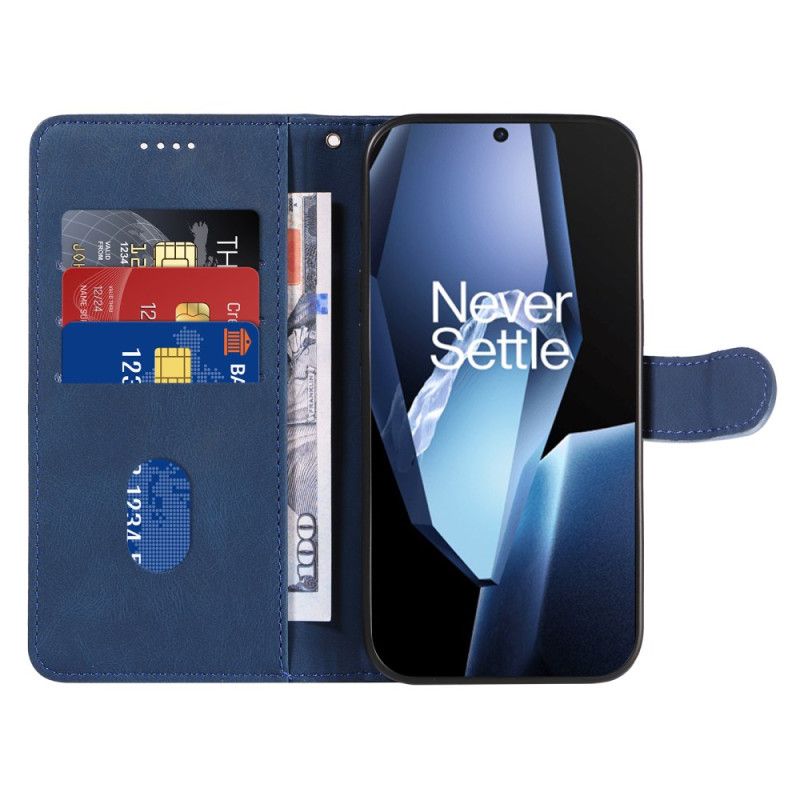 Lærdeksel Folio Deksel Oneplus 13r Mobildeksel Bølgede Linjer