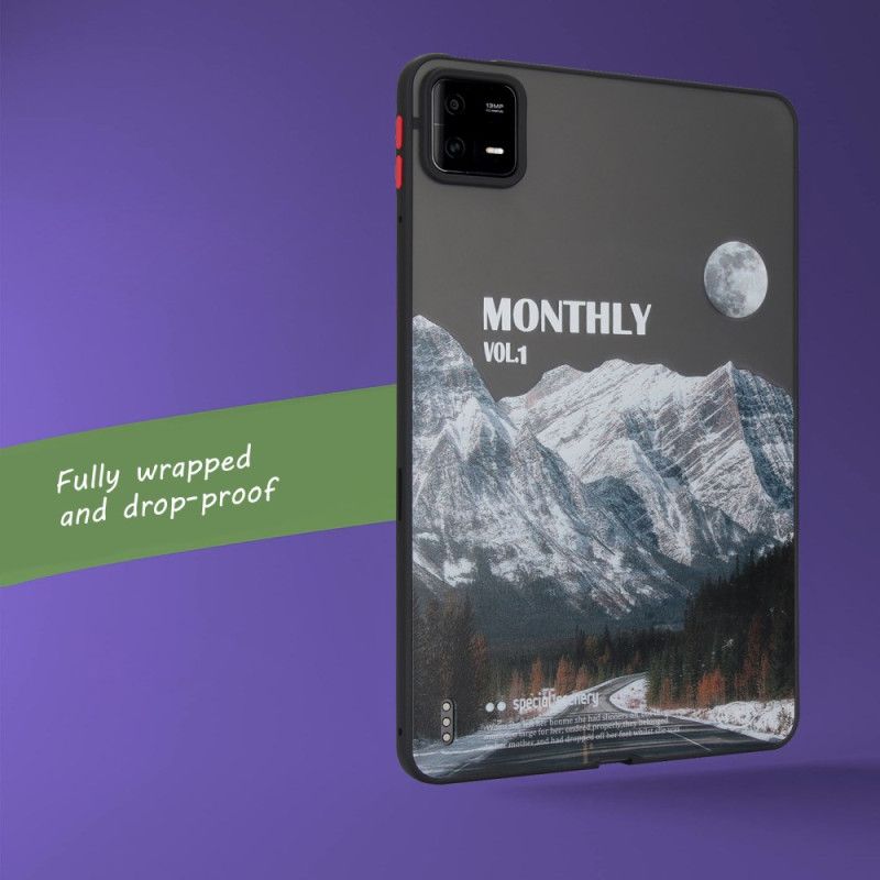 Deksel Xiaomi Pad 6 Pro Mobildeksel Snødekte Fjell Og Motorvei