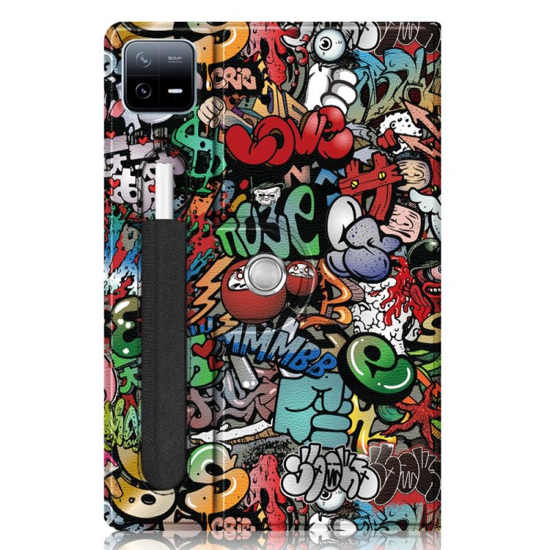 Xiaomi Pad 6 Pro Roterende Pekepennholder Med Graffiti