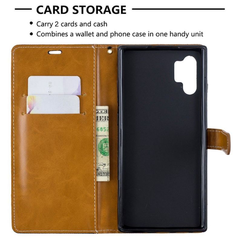 Folio Deksel Til Samsung Galaxy Note 10+ / Note 10+ 5G Stofftrekk