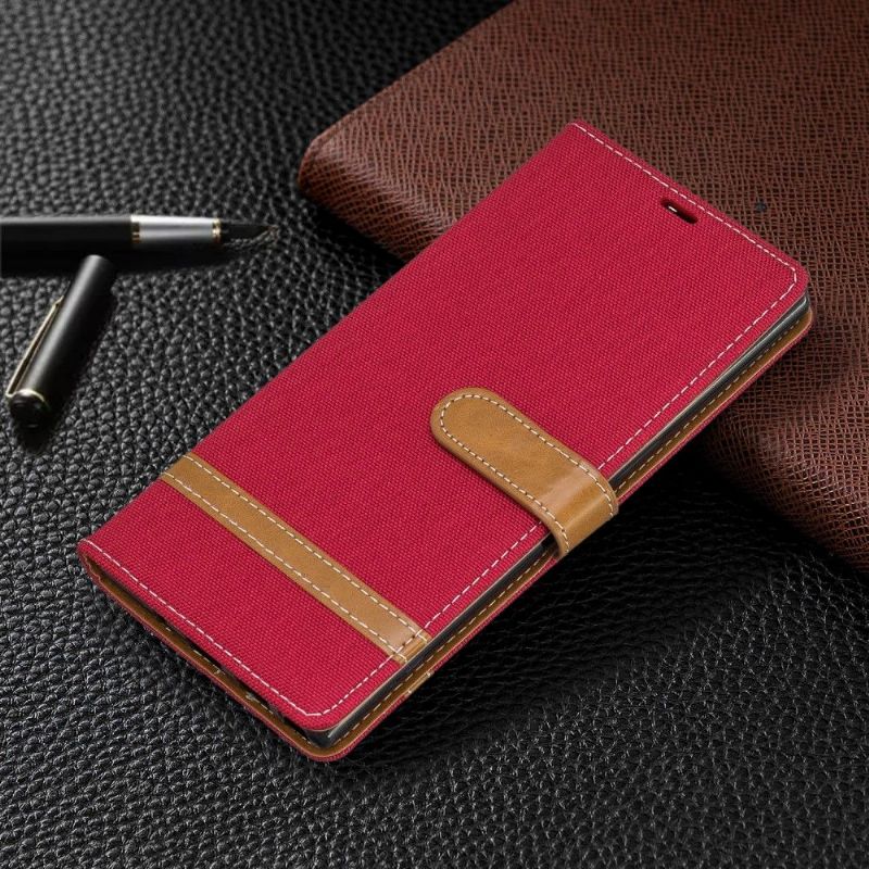 Folio Deksel Til Samsung Galaxy Note 10+ / Note 10+ 5G Stofftrekk